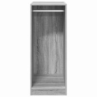 Kledingkast 48x41x102 cm bewerkt hout grijs sonoma eikenkleurig 5