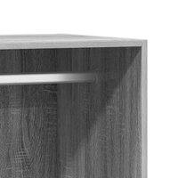 Kledingkast 48x41x102 cm bewerkt hout grijs sonoma eikenkleurig 8