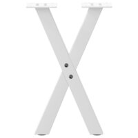 Salontafelpoten 2 st X-vormig 38x(42-43) cm staal wit 5
