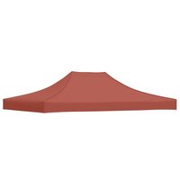 Partytentdak 270 g/m&sup2; 4,5x3 m terracottakleurig 2
