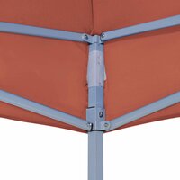 Partytentdak 270 g/m&sup2; 4,5x3 m terracottakleurig 6