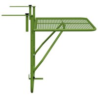Balkontafel 60x40 cm staal groen 7