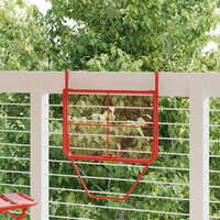Balkontafel 60x40 cm staal rood 3