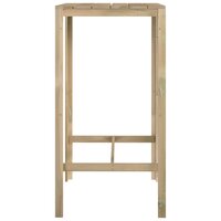 Bartafel 60x60x110 cm ge&iuml;mpregneerd grenenhout 4