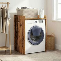 Wasmachinekast Oudhout 67,5 x 62 x 97 cm Bewerkt hout 4