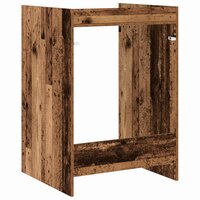 Wasmachinekast Oudhout 67,5 x 62 x 97 cm Bewerkt hout 7