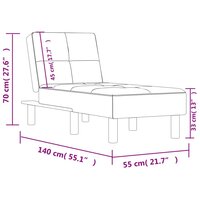 Chaise longue kunstleer grijs 9