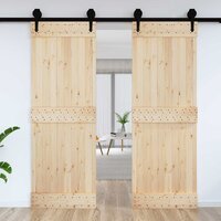 Deur NARVIK Naturel 80 x 210 cm Massief Grenenhout 3