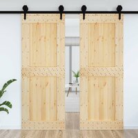 Deur NARVIK Naturel 85 x 210 cm Massief Grenenhout 3