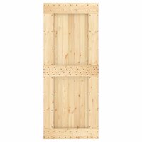 Deur NARVIK Naturel 85 x 210 cm Massief Grenenhout 5