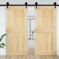 Deur NARVIK Naturel 100 x 210 cm Massief Grenenhout 3