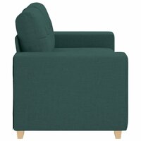 Loveseat Sofa Donkergroen 160x77x82 cm Stof 5