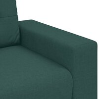 Loveseat Sofa Donkergroen 160x77x82 cm Stof 7