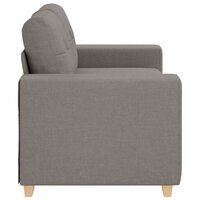 Loveseat Bank Taupe 160x77x82 cm Stof 5