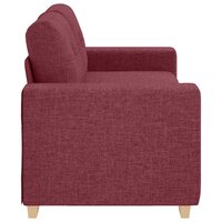 Loveseat Bank Wijnrood 180x77x82 cm Stof 5