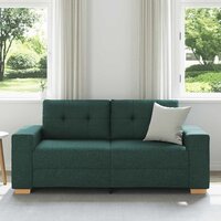 Loveseat Bank Donkergroen 180x77x82 cm Stof 3