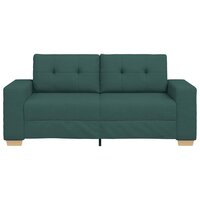 Loveseat Bank Donkergroen 180x77x82 cm Stof 4