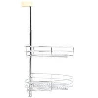 Draadmand keuken 2-laags 180 graden 75x38x80 cm zilverkleurig 6