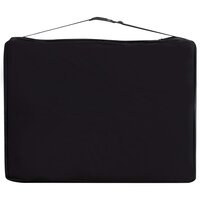 Massagetafel inklapbaar 4 zones aluminium zwart en wit 10