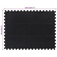 Rubbertegel 12 mm 90x120 cm zwart 7