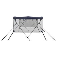 Biminitop 3 bogen met mesh zijwanden 183x(185-198)x137 cm 7