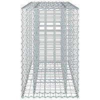 Schanskorf verhoogde plantenbak Zilver 130 x 50 x 80 cm 7