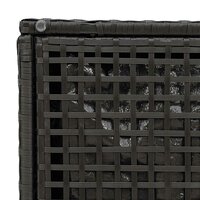 Tuinkrukken met kussens 2 st 40x40x43 cm poly rattan zwart 12