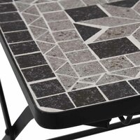 Bistrostoelen moza&iuml;ek 2 st grijs 8