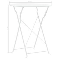 3-delige Bistroset staal wit 8