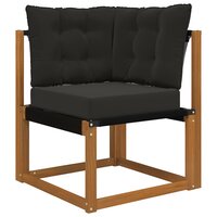Buiten bankkussen 3 pcs Zwart Polyester 3