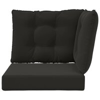 Buiten bankkussen 3 pcs Zwart Polyester 6