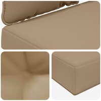 Buiten bankkussen 3 pcs Taupe Polyester 8