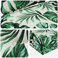 Buiten bankkussen 3 pcs Bladpatroon Polyester 8