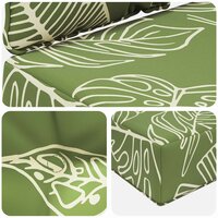 Buiten bankkussen 3 pcs Bladontwerp Polyester 8