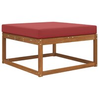 Buiten bankkussen Wijnrood 80 x 80 x 8 cm Polyester 3