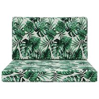 Buiten bankkussen 2 pcs Bladpatroon Polyester 6