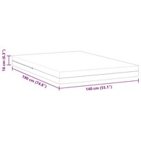 Matras Wit 140 x 190 cm Jacquard stof 12