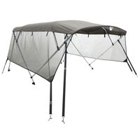 Biminitop 4 bogen met mesh zijwanden 243x(185-198)x137 cm 2