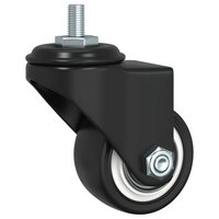 Zwenkwielen 4 stuks 35 mm ijzer zwart 5
