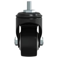 Zwenkwielen 4 stuks 35 mm ijzer zwart 6