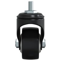 Zwenkwielen 4 stuks 35 mm ijzer zwart 7