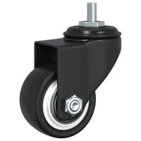 Zwenkwielen 4 stuks 35 mm ijzer zwart 11