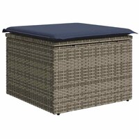Bankstel 5 pcs Grijs poly rattan 2