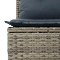 Bankstel 5 pcs Grijs poly rattan 3