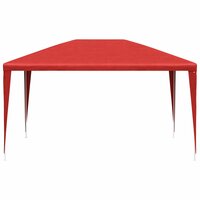 Partytent Rood 400 x 300 x 255 cm PE en staal 3
