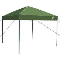 Camping Tent Set met dak met opslag 2 pcs Groen Taffeta en Stof 7