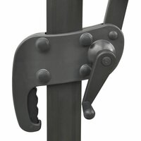 Zweefparasol met paal en LED-verlichting 300 cm antracietkleur 8