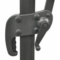 Zweefparasol met dubbel dak 300x300 cm zwart 5