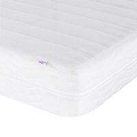 Bed met matras "Dover" stof donkerbruin 80x200 cm 7