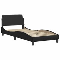 Bed met matras "Dover" kunstleer zwart 80x200 cm 4